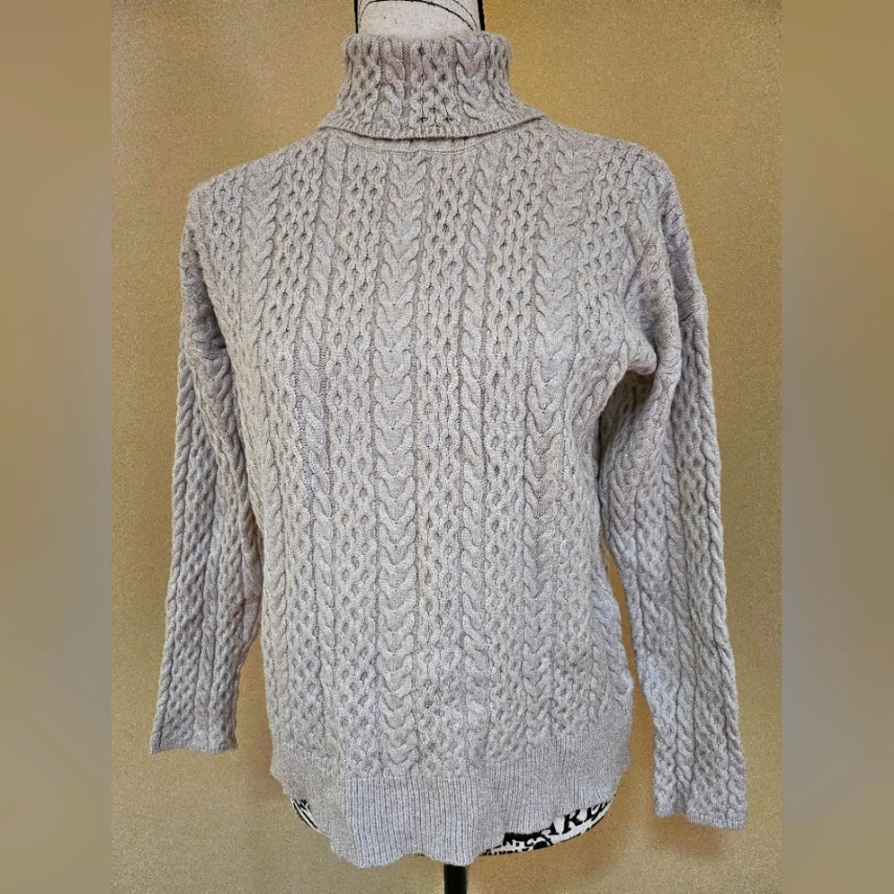 Beige Cabled Sweater